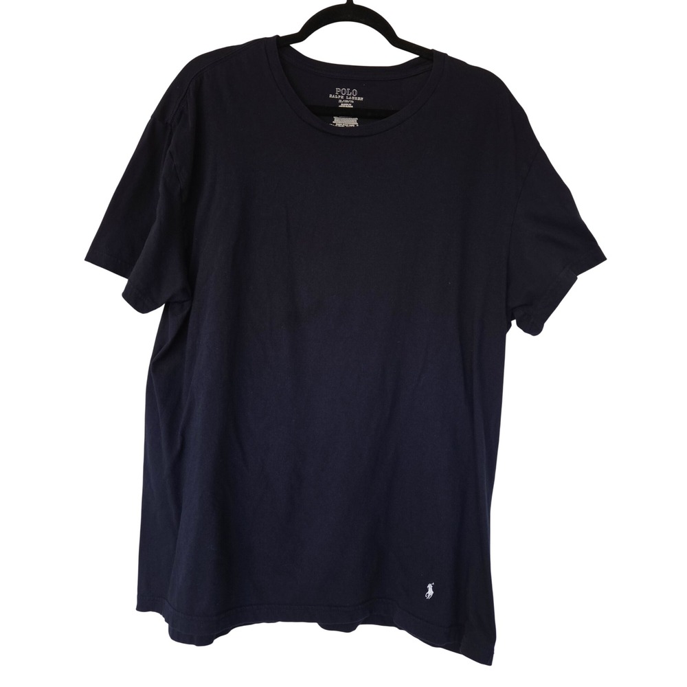 Polo Ralph Lauren Mens XL Classic Fit Navy Blue Cotton Short Sleeve T-Shirt Logo